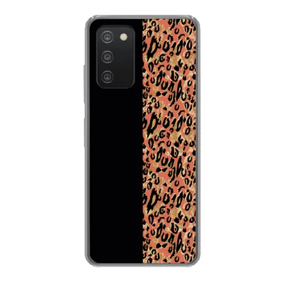 Produktbild von MuchoWow® Handyhülle Schutzhülle Hülle für Samsung galaxy a73 Pantherdruck - Gold - Schwarz Silikon Softcase Handy Hülle - Handyhülle