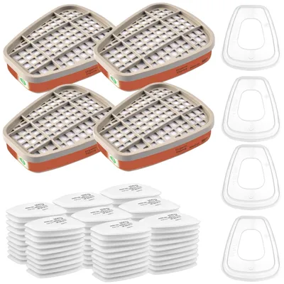 Produktbild von 80 Filter für Atemschutzmasken, inklusive 4 Filterabdeckungen