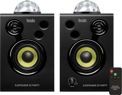 Zdjęcie produktu dla Hercules DJ Speaker 32 Party, 2.0 kan., Przewodowa, 30 W, Czarny