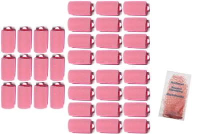 Produktbild von Multipack Schlafwickler 32 mm - Schaumstoffwickler 3 x 12 Stck. + Nachtnetz (von deutschem Friseurbedarf-Fachhändler!)