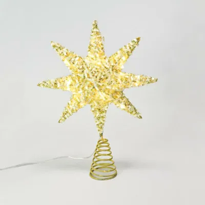 Obrázok produktu pre ACA Lighting zlatá hviezda na vianočný stromček 20 MINI WW LED batérie 3xAA, IP20 28x5x20cm X112011271