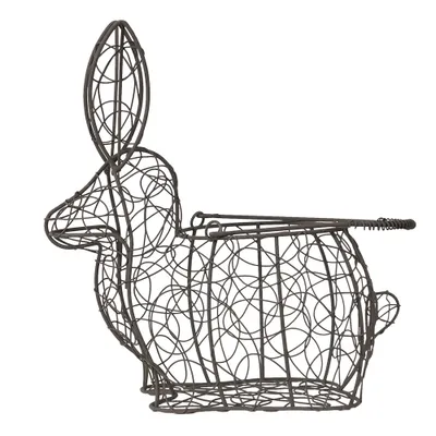 Produktbild von Clayre & Eef Eierkorb Kaninchen 26x15x28 cm Braun Eisen