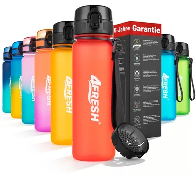 Produktbild von 4FRESH Trinkflasche Colourful Frosted - Fantasy Red 500ml