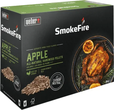 Zdjęcie produktu dla Pelety drzewne Weber z drewna jabłoniowego 8 kg