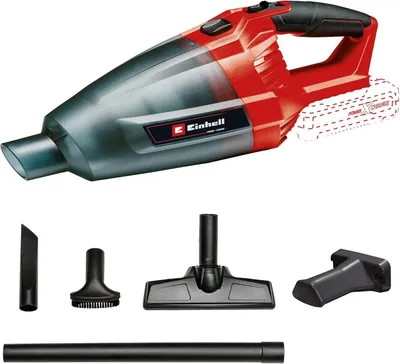 Produktbild von Einhell TE-VC 18 Li-Solo Akku-Handstaubsauger, 18V, 42 mbar, 540 ml Staubbehälter, 3 Düsen, Verlängerung, Wandhalterung, Power X-Change, ohne Akku