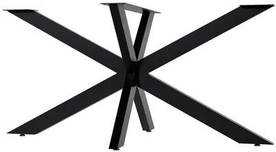 Produktbild von CLP Tischbeine Hardwick aus Stahl in Sternform Höhe 71 cm schwarz Größe 150x78x71 cm Größe 150x78x71 cm