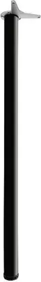 Produktbild von Tischfuß zylindrisch Tischbein ø 60mm Möbelbein L 1100mm, Stahl schwarz lackiert