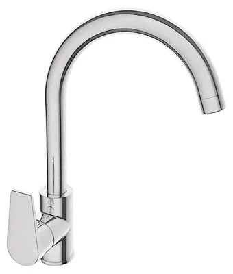 Produktbild von Spülenarmatur Brückenauslauf komplett modern Messing verchromt