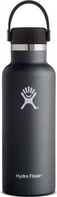 Produktbild von Hydro Flask Wide Mouth, 532 ml, Tägliche Nutzung, Schwarz, Edelstahl, Junge/Mädchen, 24 h