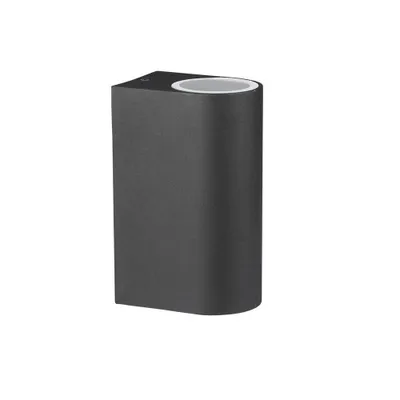 Image de V-TAC Lampe murale d'extérieur - UP - Down - Fixations murales - Support GU10 - IP44 - Noir