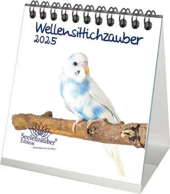 Produktbild von Wellensittichzauber Kalender für 2025 Format 10cm x 10cm Wellensittiche - Seelenzauber