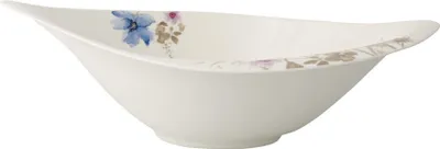 Produktbild von Villeroy & Boch Mariefleur Gris Serve & Salad, Salatschüssel, Porzellan, Mehrfarbig, 1,15 l, 1 Person(en), 360 mm