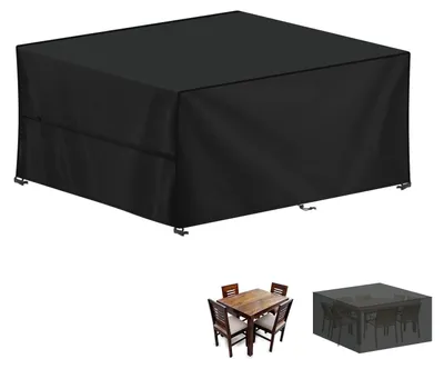 Immagine prodotto di Copertura per mobili da giardino, impermeabile, in tessuto Oxford 420D, dimensioni 140x110x85 cm - Resistente al vento