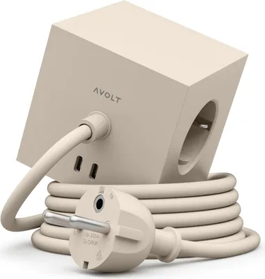 Image de AVOLT - Carregador AC Square 1 (1,8m de sable nomade)
