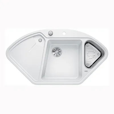 Immagine prodotto di Blanco Delta II - Piatto in silicone, 1057x575 mm, con rivestimento in ovládaním odtoku e príslušenstvom, InFino, biela 523660