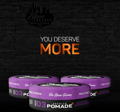 Image de The Shave Factory Haarwachs glänzend I 03 Pomade Fauxhawk Extravaganza I Shiny Finish I glänzendes Haar Wax mit Wet Look I Extra Glanz 5/5, Halt 4/5 I Himbeere, Mango & Moschus I 1 x 150 ml