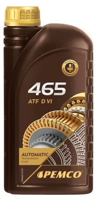 Produktbild von PEMCO 465 ATF D VI ATF VI Automatikgetriebeöl Rot 1L PM0465-1 für VW Golf VII Schrägheck (5G1, BQ1, BE1, BE2) Polo Schrägheck (6R1, 6C1) Touareg