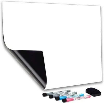 Productafbeelding van Magnetisch Whiteboard 30 x 20 cm voor Keuken en Kantoor - Droog Wisbord, Planbord en Memobord