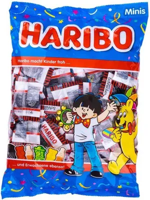 Produktbild von Haribo Lakritz Schnecken Minis würzige gerollte Schnüre 100 Stück