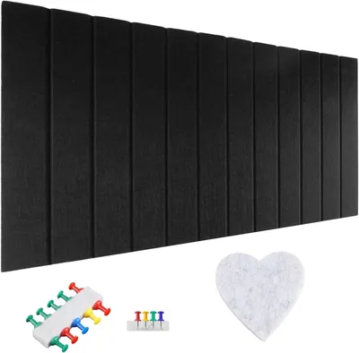 Zdjęcie produktu dla Tablica korkowa samoprzylepna, czarna, o wymiarach 120 x 80 cm, idealna do biura i kuchni