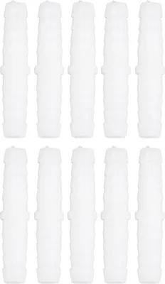 Productafbeelding van 10 stuks kunststof slangmof, recht, gelijk, met terugbuigende haak, verbindingsstuk, reparatiemiddel, verbindingsadapter voor flexibele leidingen, 6–6 mm