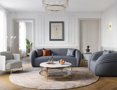 Produktbild von Wohnlandschaft Sofa Polster Sofagarnitur 3+2 Sitzer Moderne Stil Möbel Gruppe