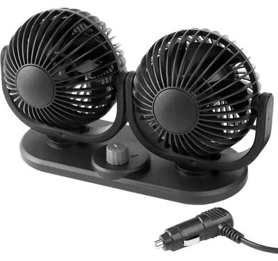 Obrázek produktu pro Dvojitý ventilátor do auta s 360 stupňovým nastavením