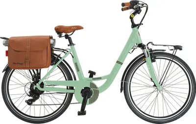 Produktbild von VENICE - I love Italy Elektro-Citybike MONOTUBO CLASSIC Lady 26 Zoll, VERDE GIULIETTA