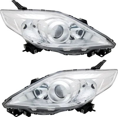 Produktbild von TYC Scheinwerfer Set für Mazda 5 CR19 2008- Chrom H7 HB3 mit LWR Stellmotor