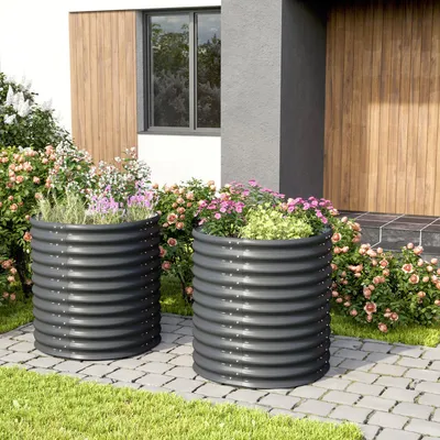 Produktbild von Vitavia Hochbeet "Terra 858" granit 86 cm Modell "Rund"