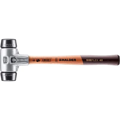 Produktbild von HALDER SIMPLEX Schonhammer Ø 40 mm Gummi mit Aluminiumgehäuse