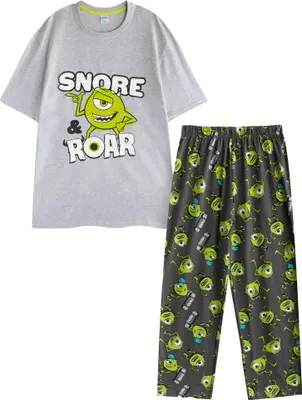 Image de Monsters Inc - Pyjama avec pantalon long pour homme, manches courtes NS9374 (XXL) (Coloré)