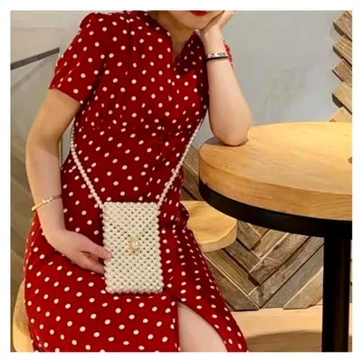 Produktbild von Perlen-Geldbörse,  Perlen-Tasche, Ketten-Geldbörse, Schulter-Crossbody-Abendtasche für Party
