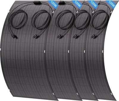 Obrázek produktu pro Sada solárních modulů, flexibilní design, vysoká účinnost, 120 W * 4