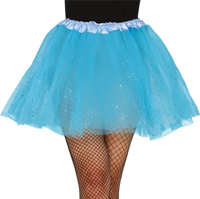 Produktbild von Karneval Tutu Blau Glitzer Tanz Kostüm Festliches Outfit Stilvolle Röcke Eleganz Funkelnd Traumhafte Party Accessoire Glanzvoll Fantasie, Farbe: Blau