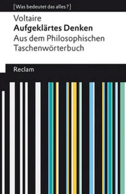 Obrázek produktu pro Aufgeklärtes Denken. Aus dem Philosophischen Taschenwörterbuch
