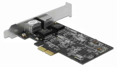 Produktbild von Delock PCI Express x2 Karte auf 2 x RJ45 2,5 Gigabit LAN RTL8125