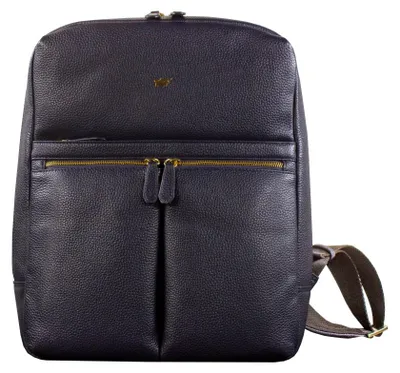 Imagen del producto de Mochila HANNA, modelo M, color azul, para mujer - de cuero