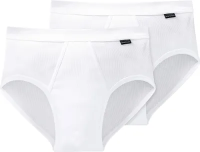 Produktbild von Schiesser Herren-Slip Baumwolle Essentials" 2er-Pack weiß 6"