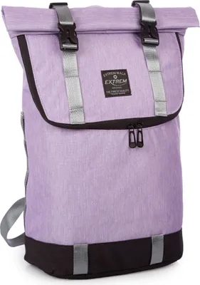 Produktbild von Bag Street Damen Rucksack für Ausflüge Trekkingrucksack mit Laptopfach und Rollverschluss Lila