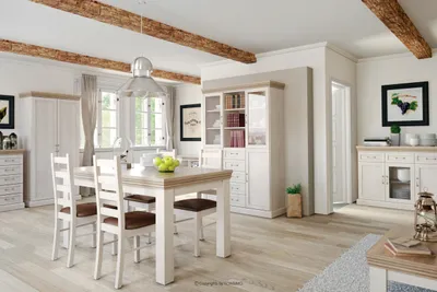 Produktbild von Konsimo Kommode mit Schubladen "ARVEN", Creme, laminierte Platte, Classic, 127x98x44,5