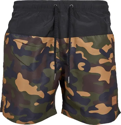 Image de Urban Classics - BLOCK Caleçon de bain bois camo - XL