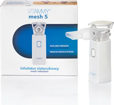 Obrázek produktu pro Síťový Inhalátor Vitammy Mesh 5 Tichý, Lehký A Přenosný Pro Nebulizaci