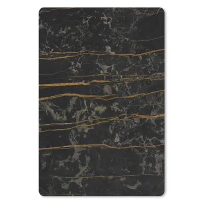 Produktbild von MuchoWow® Mauspad Mousepad Marmor - Schwarz - Gold - Ader 18x27 cm - Mousepads - Maus Mat - Pad - Mausunterlage