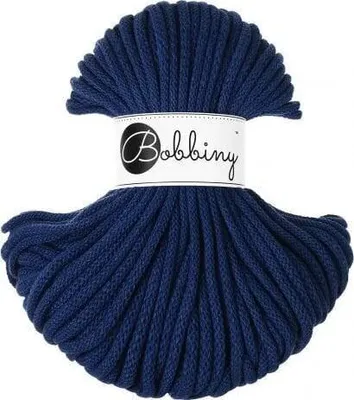 Zdjęcie produktu dla Bobbiny Premium Braided Cord 5 mm 50 m Ink Blue Sznurek