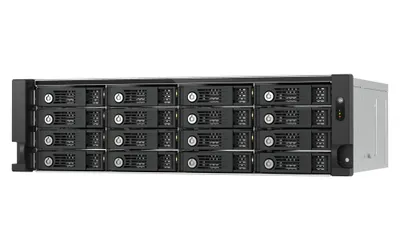 Produktbild von QNAP TL-R1600PES-RP - HDD / SSD-Gehäuse - 2.5/3.5" - SATA - 6 Gbit/s - Hot-Swap - Schwarz - Grau