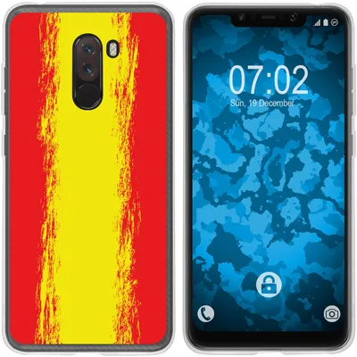 Produktbild von PhoneNatic Case kompatibel mit Xiaomi Pocophone F1 Silikon-Hülle WM Spanien M11