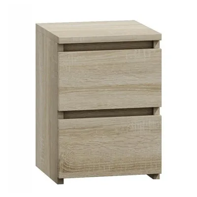 Produktbild von Kommode mit 2 Schubladen Nachttisch Sideboard Anrichte holz Sonoma