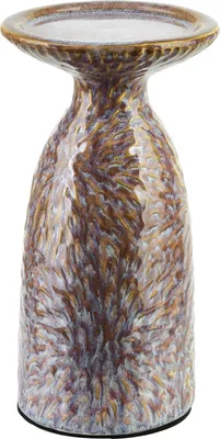 Produktbild von Kerzenhalter Keramik MONDEX Yarine 11x10x20 cm Beige-Rosa-Violett 1 Stk.