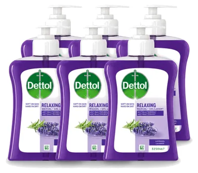 Productafbeelding van 6 x Dettol handzeep - Lavendel - 250 ml - Voordeelverpakking - 6 stuks